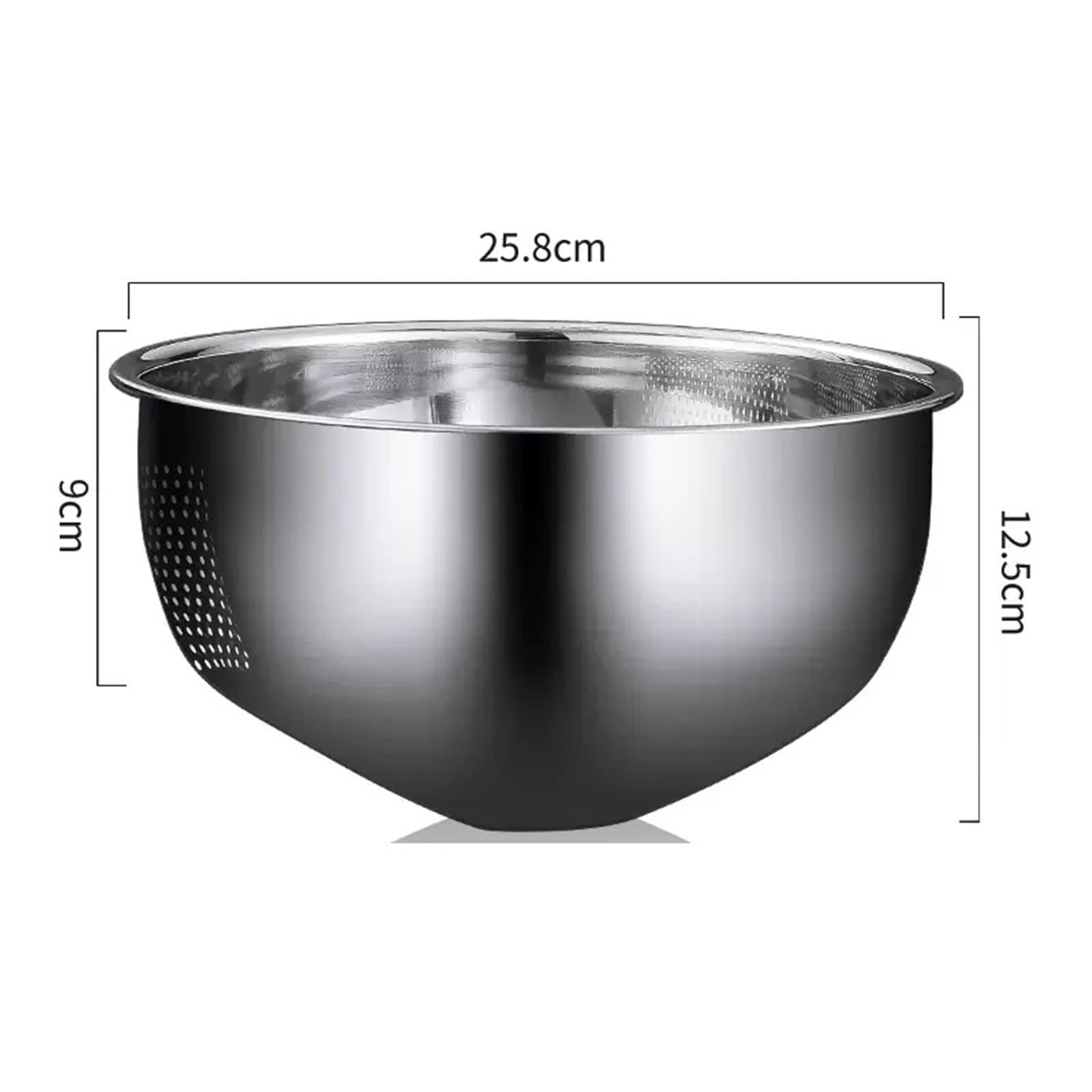 Colador De Arroz De Acero Inoxidable Cesta de filtro cuenco colador arroz lavado acero inoxidable, cestas coladoras frutas y verduras, dispositivo drenaje fregadero cocina(L)