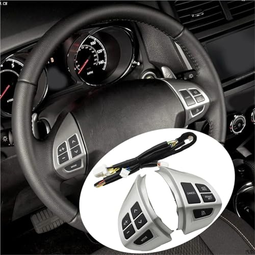 Commande volant Mitsubishi en panne boutons radio de remplacement noir piano résistant