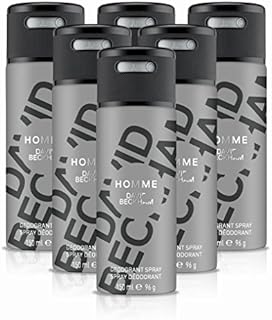 David Beckham Homme Body Spray Deodorant, 150ml (Pack of 6)