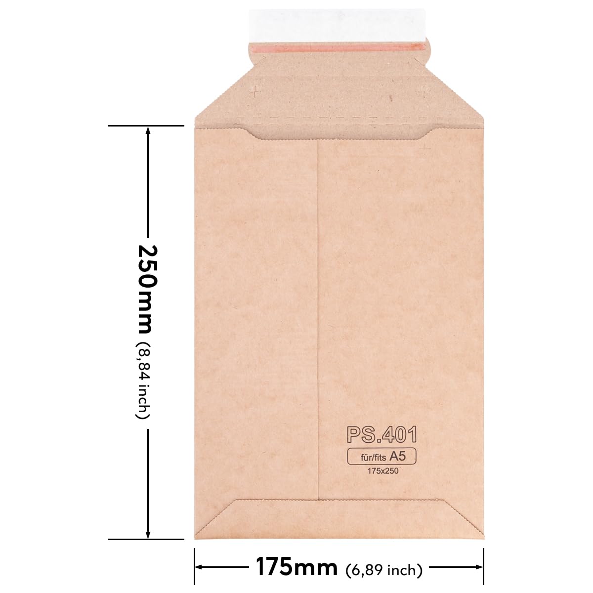 Koop Uw Verzendenvelop Karton A5 Bruin 175x250mm 100 Stuk