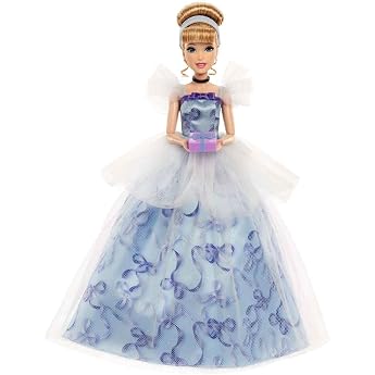 Mattel Disney Princess Cinderella Birthday Collectible Figure Fashion Doll Inspired by Disney Movie Special Occasion Gifts for Kids and Collectors JCR78