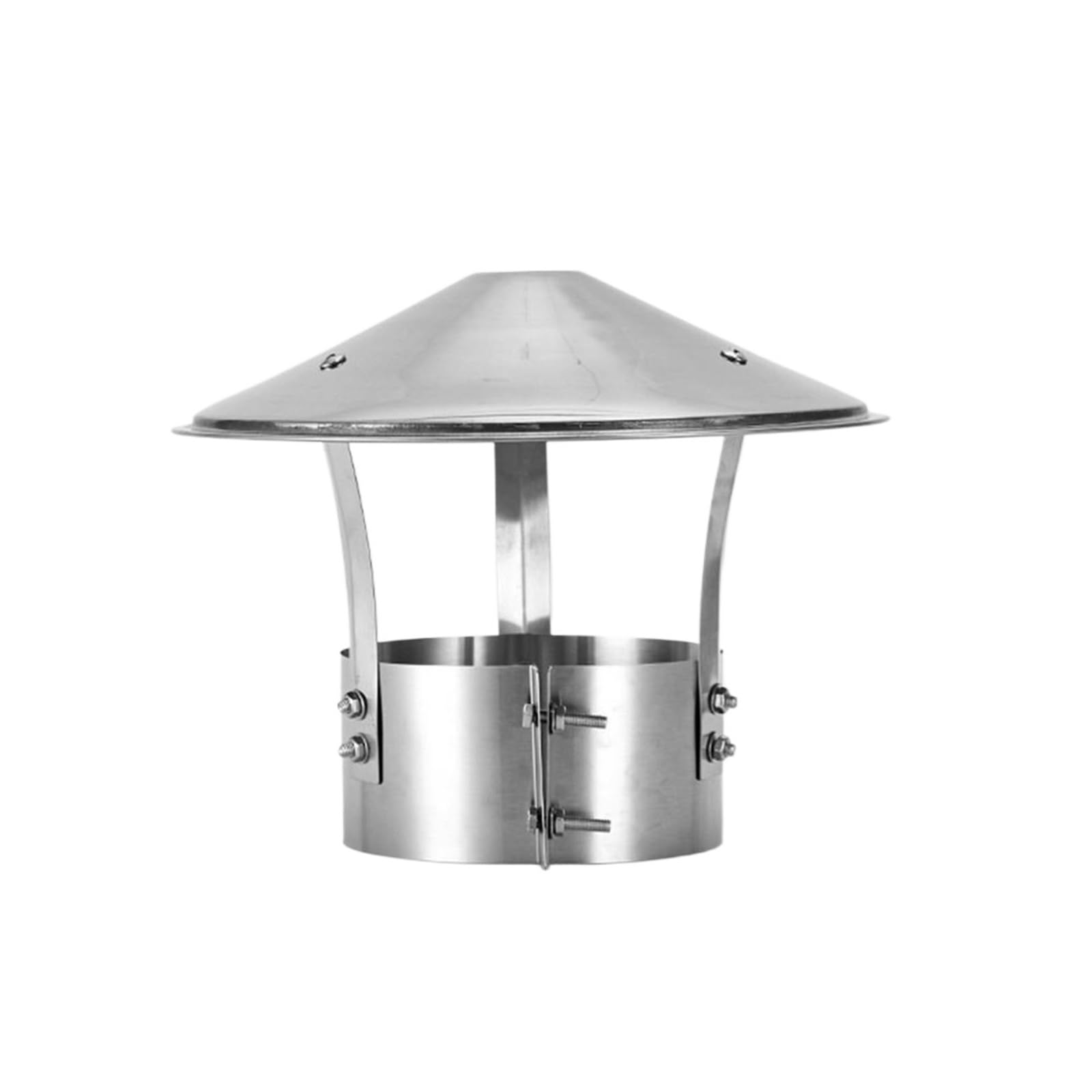Trryuip 16Cm Chimney Cowl Ventilated Rain Caps Exterior Wall Air Outlet Stove Pipe Protector Cover Chimney Exhaust Hood Fireplaces(16Cm)
