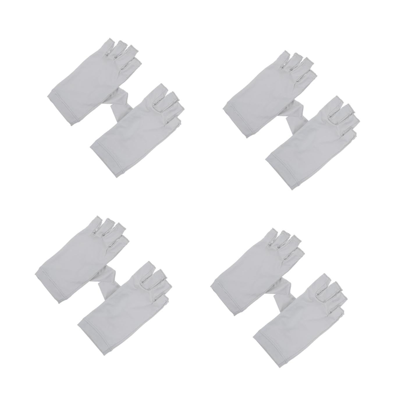 Healeved 4paare Uv-schutz Manikürehandschuhe Für Nägel Fingerlose Atmungsaktive Gel-nagelhandschuhe Aus Hochwertigem Material Für Maximalen Komfort Und Schutz Vor Uv-strahlen Für