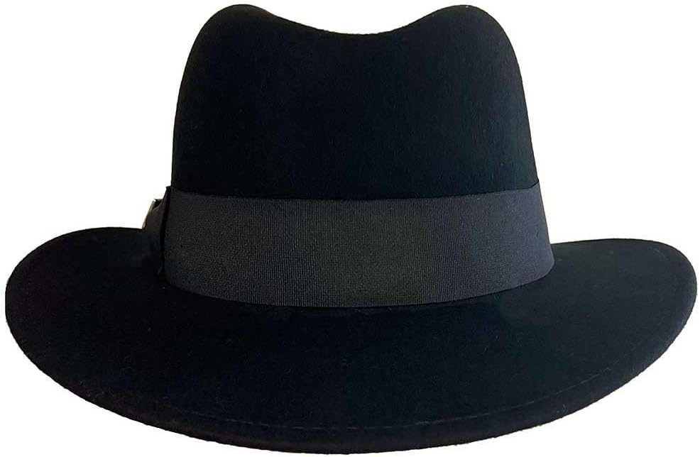 Deadwood Trading South Side Crushable Soft Wool Felt Fedora Hat – Comfortable Everyday Fedora Hat for Men & Women