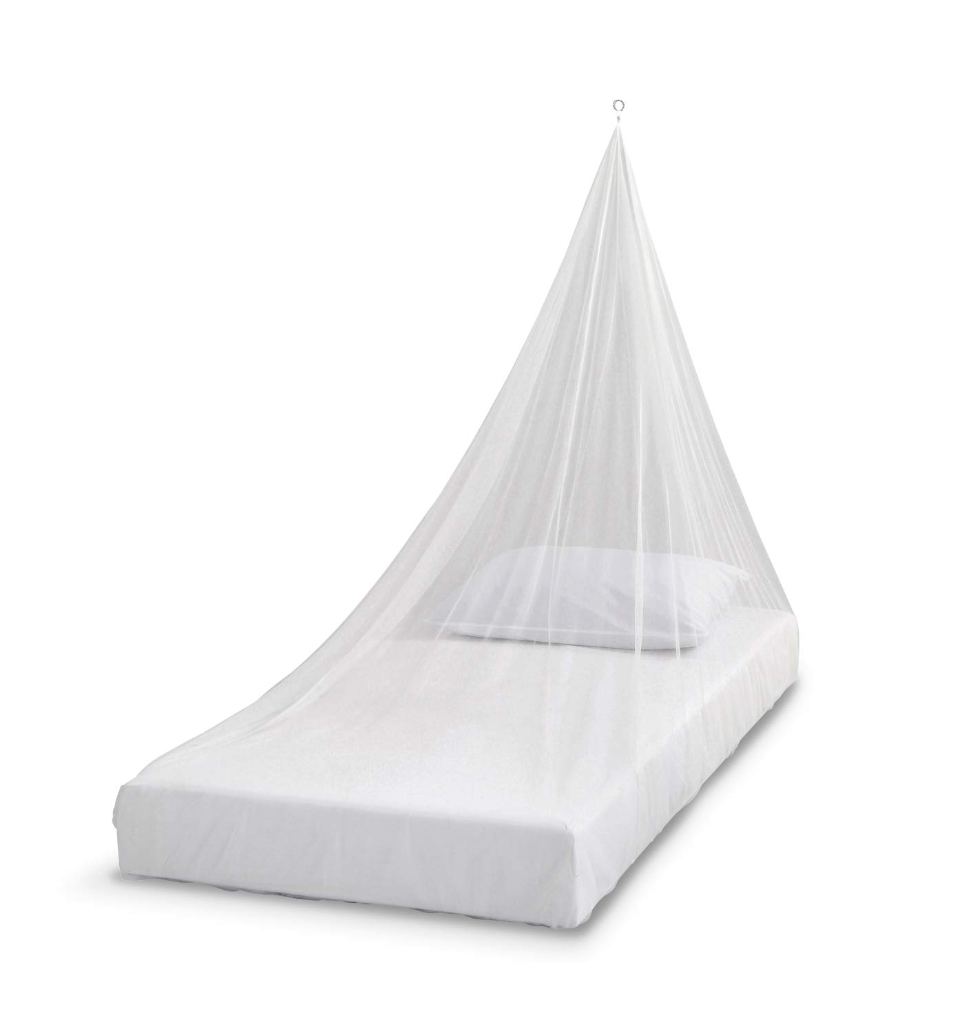 Care Plus Moustiquaire Imprégnée, 1 Personne, Voyage et Camping, Imprégnation Longue Durée, Wedge, Blanche