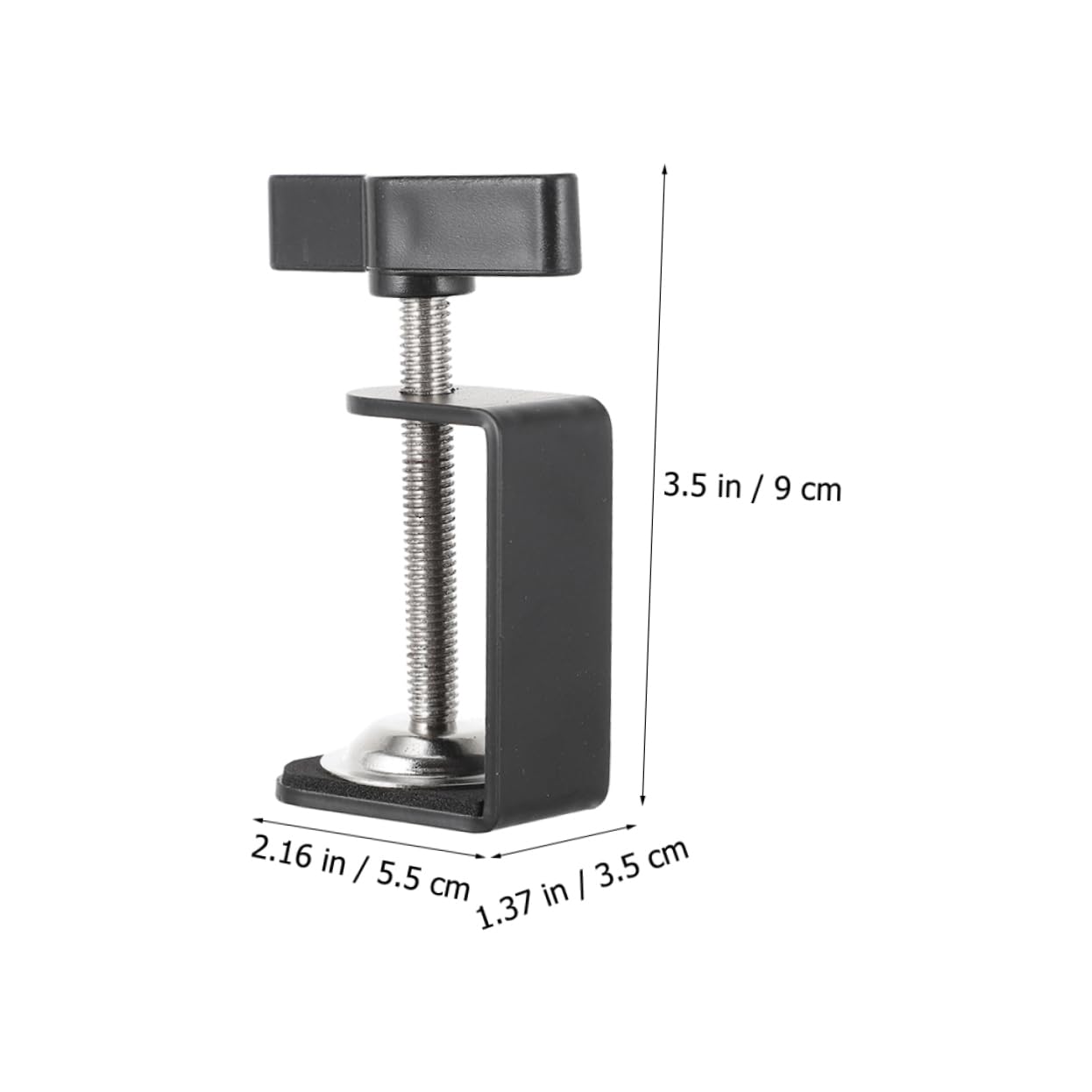 Lurrose 5 Sätze Universalklemmen Universal- Montieren Schreibtisch Arm Tischklemme Flügelklemme Klemme Für Tisch Holzbearbeitung Arbeiten Rostfreier Stahl 4 Stück * 5