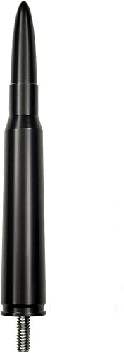 AntennaMastsRus - Fabricado en Estados Unidos - La antena de aluminio bala de calibre 50 es compatible con Ford Mustang (1979-2009) - Roscado de