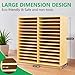 walowalo Bamboo Marker Organizer for 280 Markers Christmas Gifts Durable Pencil Holder Desk Storage Large for Artists Teachers Students Classroom Birthday Gifts No Assembly Required 28-Compartments