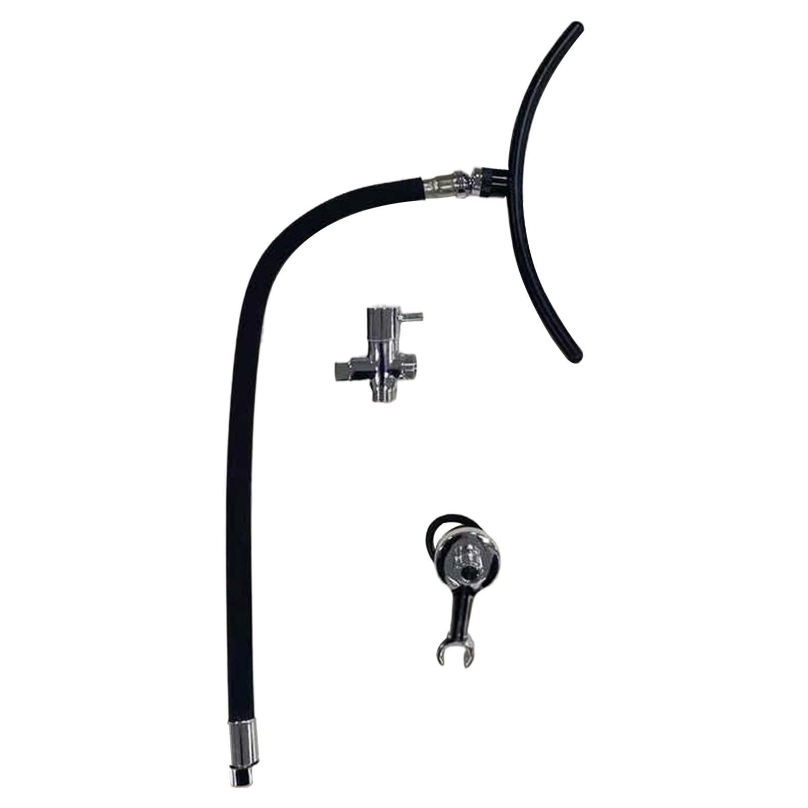 Cabezal de ducha con marco para equipo de spa, cascada, profesional- Marco Ajustable en Acero Inoxidable, con accesorios ajustables para salón de spa, Style a