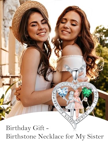 Collier pierre de naissance sœur et amie pour la vie
