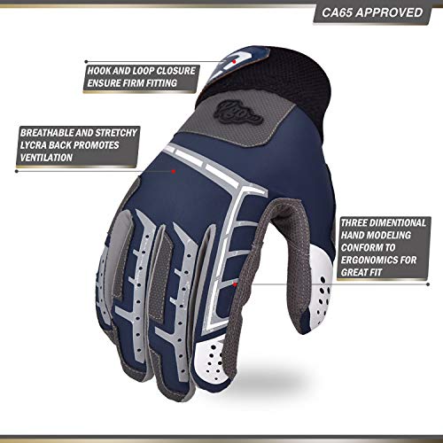 image for Vgo... Men Baseball Batting Gloves Breathable Super Grip Synthetic Lea