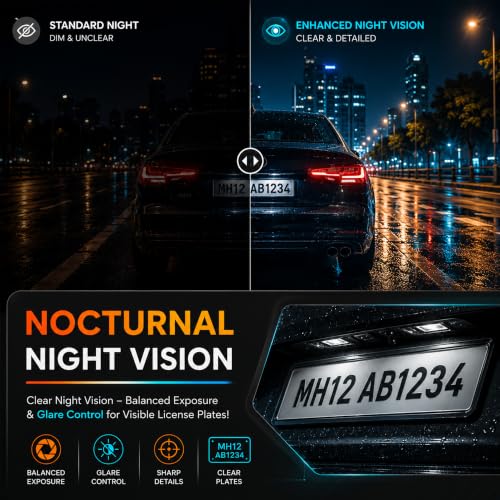 Image of MyFitSpark DC-102 Real 2.7K HDR Dual Channel Dash Cam | Sony Starvis Sensor | Novatek AI Chipset IMX335 Car Front & Rear ADAS Safety GPS Logger Night Vision G-Sensor Supercapacitor Wi-Fi App Parking Mode