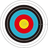 25pcs Standerd Archery Targets, 23.6inch / 60cm Paper Target Face for Indoor 25m Competition or Training