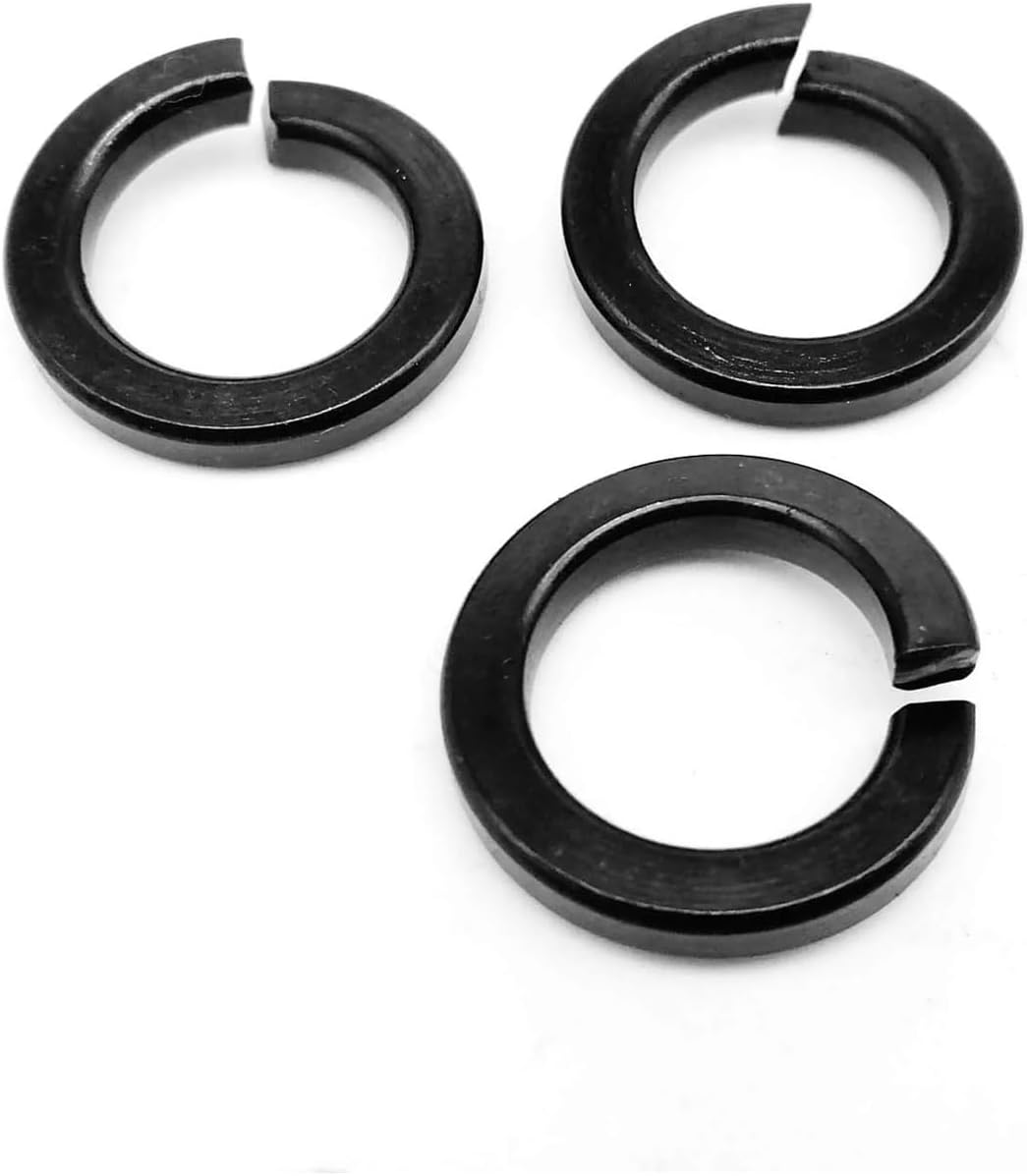 1000pc Mix Size Kit M1.6 M2 .5 M3 M4 M5 M6 M8 Black GB93 Spring Split Lock Washer Elastic Gasket Set