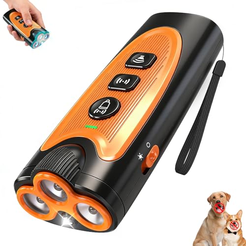Dog Bark Deterrent Devices, 3X Ultrasonic Anti Barking Device for Dogs, 50 FT Range Stop Neighbors...