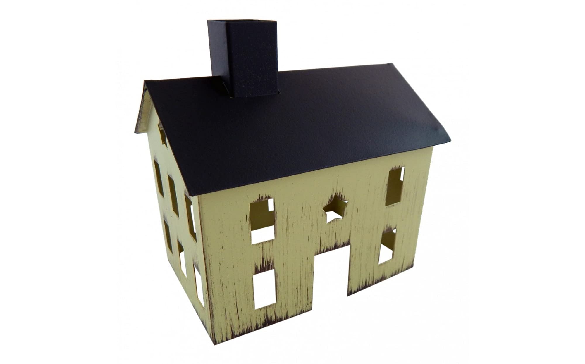 Play Therapy Supply White Tin House - Sand Tray Therapy