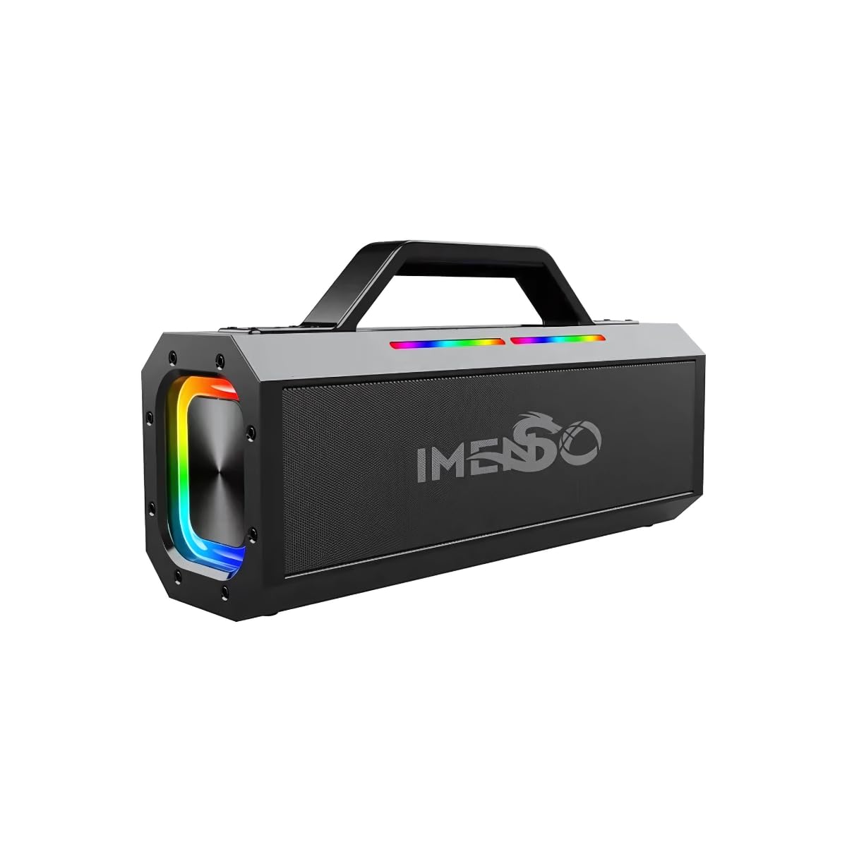 Caixa de Som Bluetooth LED RGB Imenso 140W Rgb 2 Mic sem fio Ims
