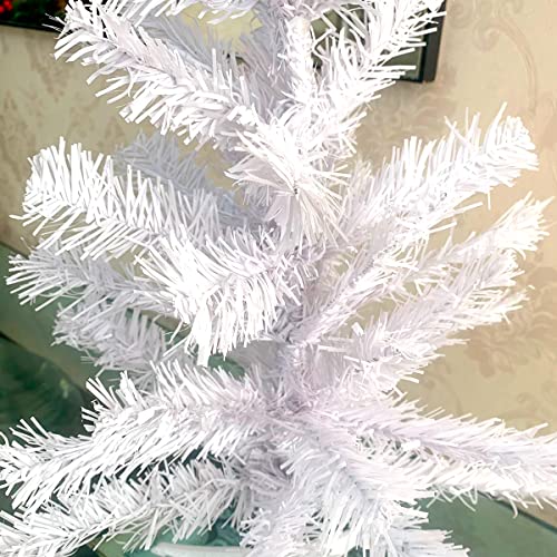 Arvore de Natal 60 CM Pequena Luxo Mini Pinheirinho Branco Luxo Branca Decoração Natalina 50 Galhos