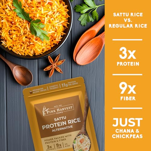 Image of Pink Harvest Farms Sattu High Protein Rice| Vegan |Low GI | Diabetic Friendly - 1 Kg