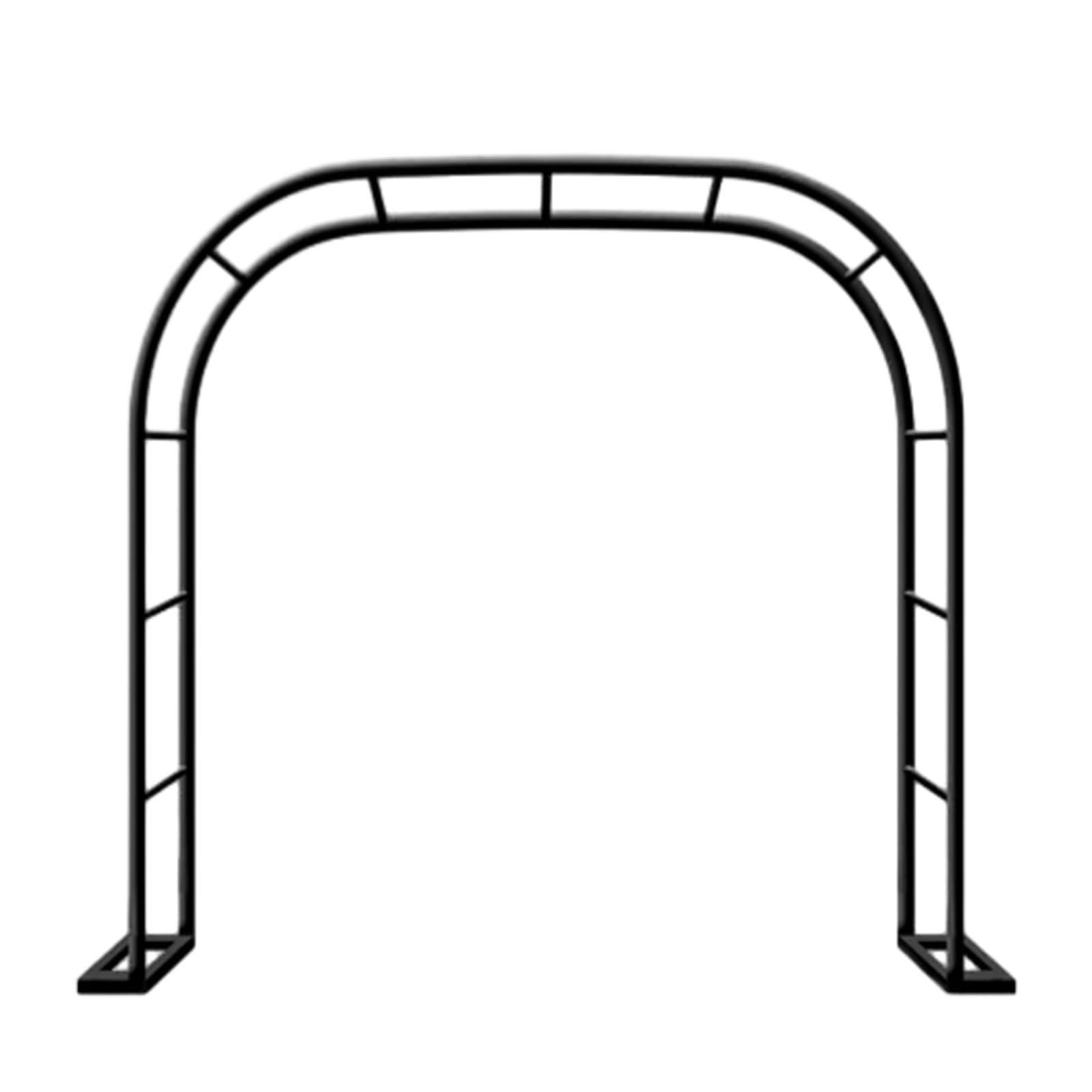 Metalowy łuk Gar Outdoor Trellis do roślin pnących ślub łuk balowy czarny 2,8 x 2,5 x 0,4 m do ogrodu i wydarzeń