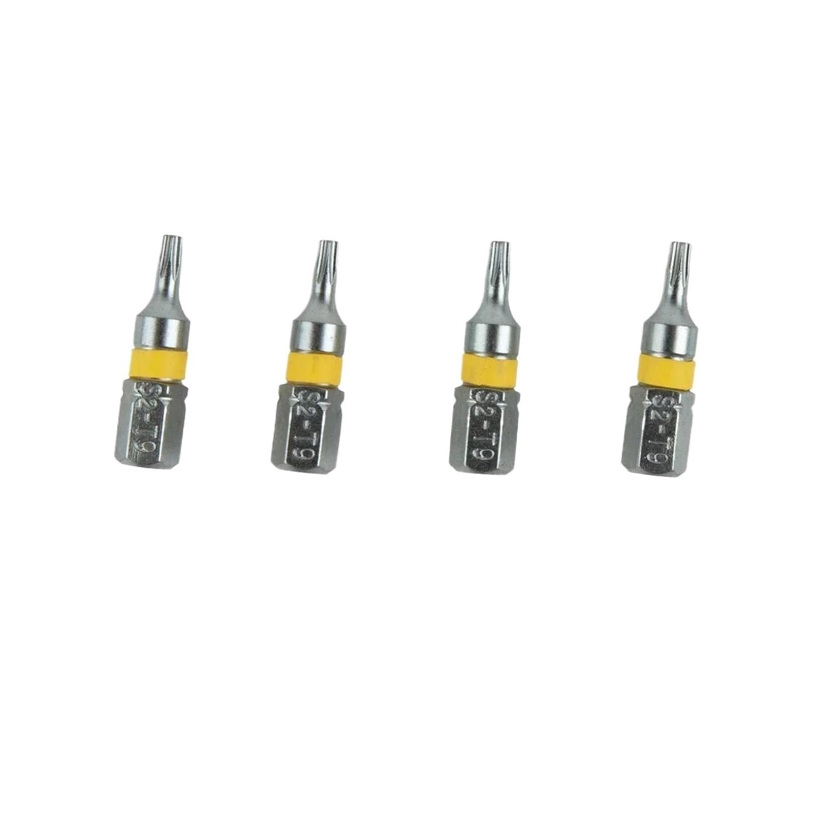 UAYPLMBI 4Pcs 25mm T6, T8, T9, T20, T15, T25, T30, T40, T10 Screwdriver Bits Set Electric Head