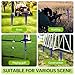 LGRAHED Ground Marking Whisker, Property Line Markers 6 Inch Whiskers with Metal Stakes for Playing Field Markers, Survey Markers, Construction Markers, Trail Markers, Driveway Markers(Blue, 25 Pack)
