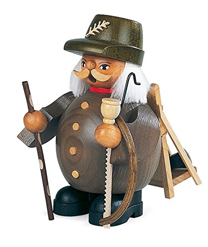 Petits Travailleurs de forêt Rudolphs Schatzkiste gris figurine en bois 12x14cm