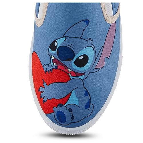 Disney Ladies Lilo and Stitch Shoes - Ladies Classic Lilo and Stitch Slip On Sneakers Lilo and Stitch Canvas Slip On Sneakers 5