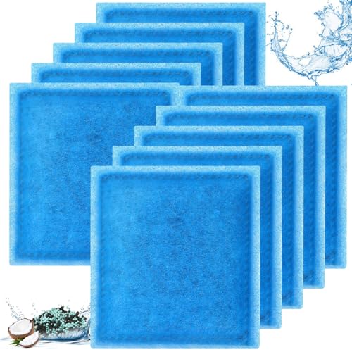 Qwakay Aquarium Filter Replacement Cartridge - 10 Pack Rite Size C Fish Tank Cartridges Compatiable with Marineland Penguin PRO Power Filters 275/375 & Original Penguin Power Filters 200/350