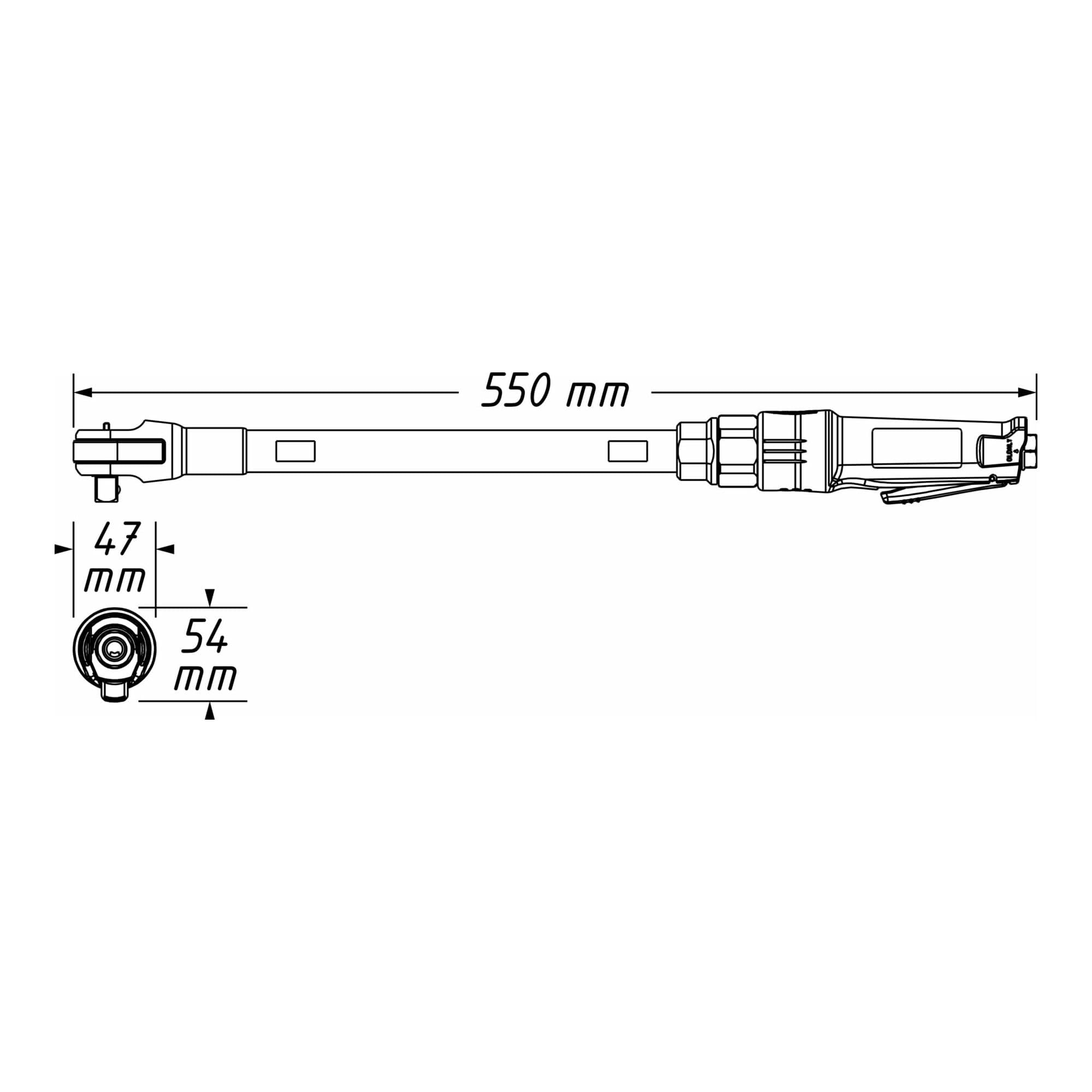 HAZET 9022P-XLG Ratschenschrauber (Druckluft)