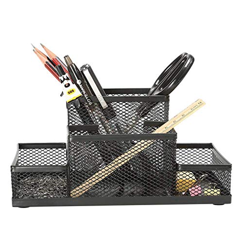 Marmix Metal Mesh Desktop Organizer Three Compartments with Drawer Pencils Sticky Notes Stationary Desktop Supplies Stuff Storage Holder Marmix Metal Mesh Desktop Organizer Three Compartments with Drawer Pencils Sticky Notes Stationary Desktop Supplies Stuff Storage Holder