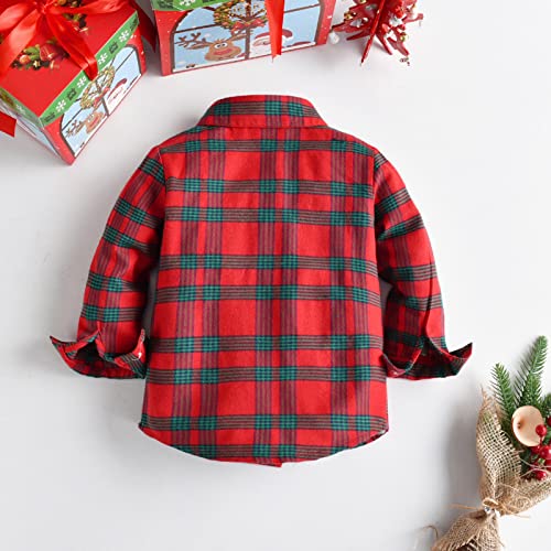Kids Cute Outwear Toddler Boys Long Sleeve Winter Autumn Shirt Tops Coat Outwearing For Babys Clothes Plaid White3
