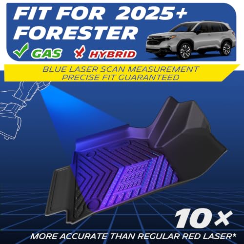Image of Michelin Vehicle Mats for 2025-2026 Subaru Forester Gas (4 Piece) | Not Fit Hybrid & 2025 Wilderness, All-Weather TPE Custom Fit Liner, Premier