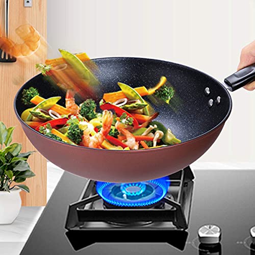 Wok Pan de Hierro Fundido con Mango Ergonómico 30-34 cm miniatura 3