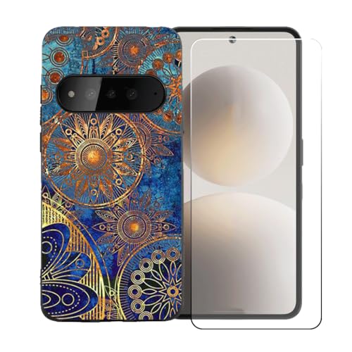 CongJiaLingXi�P�[�X�K�p�� Brain Natural AI Phone BGX5 (6.77") + �������ꂽ�K���X�X�N���[���v���e�N�^�[�A�_��ȃV���R�[���V�F���o���p�[TPU�ی�J�o�[�̂���,BST10