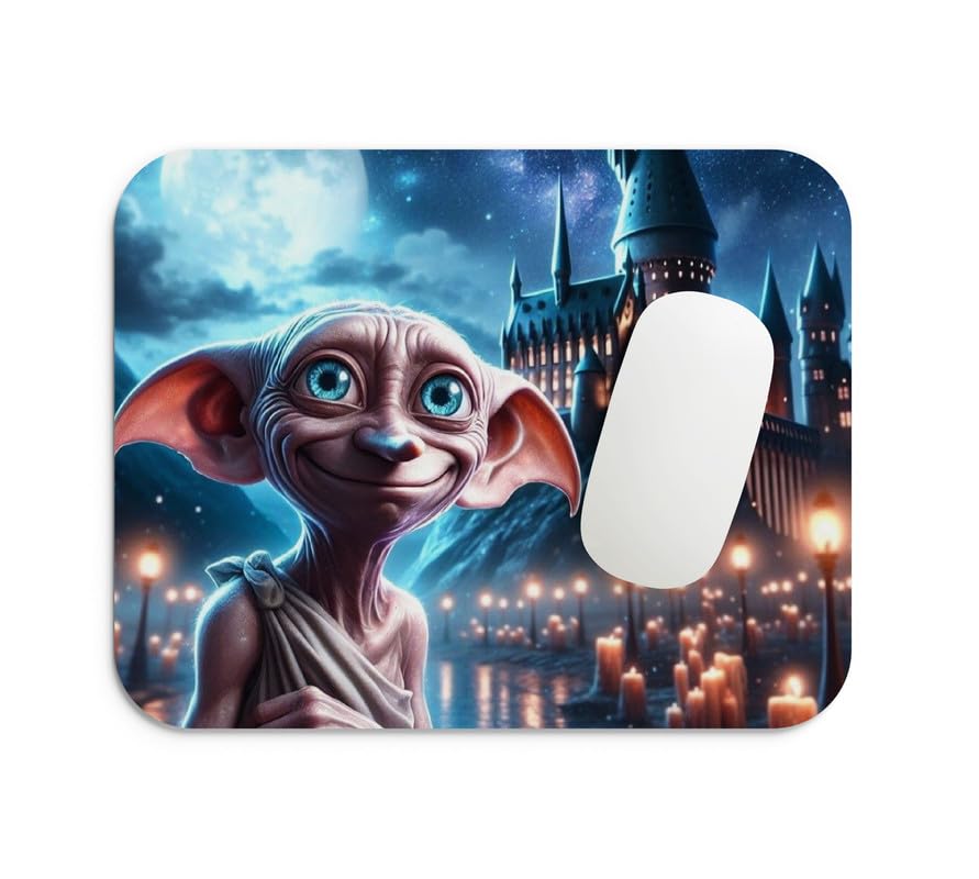 Gifts Export Hub Mouse Pad for Laptop Desktop PC Gaming Mousepads Rubber Base with Anti-Skid Smooth Surface (22 cm x 18 cm) Harry Potter – Elder Wand & Lightning Scar Design-28
