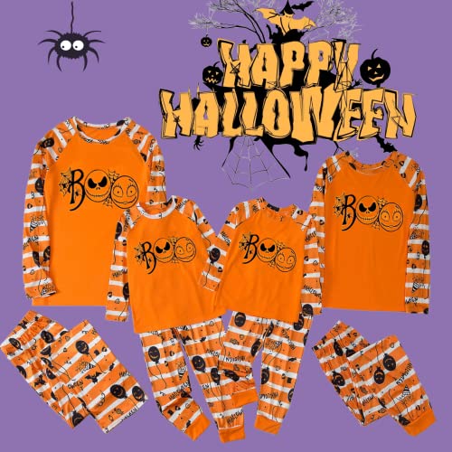 Matching Family Halloween Ghost Face Pajamas Set, Funny Printed Soft Sleepwear PJs Holiday Loungewear for Women Men Couples3