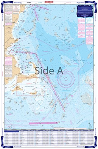 Waterproof Charts, Coastal Fishing, 64F Massachusetts Fishing Chart
