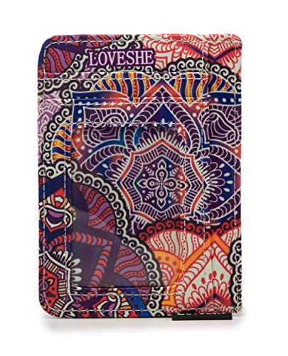 RFID Blocking credit card holder for Women FiveLeafFlower