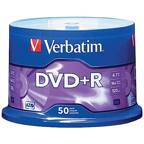 Verbatim 95037 16x DVD+R, 50/Pack (VTM95037)