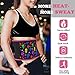 SEBNATAL Lightweight Elastic Waist Trimmer Belt, Waistband with Back Support, Portable Funny Neon Skulls Compression Belt for All Day Wear
