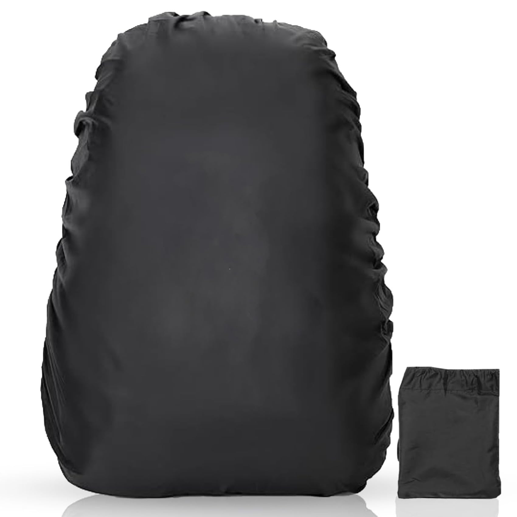 Rain Cover for Backpack – Waterproof & Dustproof Travel Accessory for Bags up to 45L, Black Bag Rain Cover for Luggage, Trekking, Camping, Hiking, Outdoor Travel Essentials-image-24