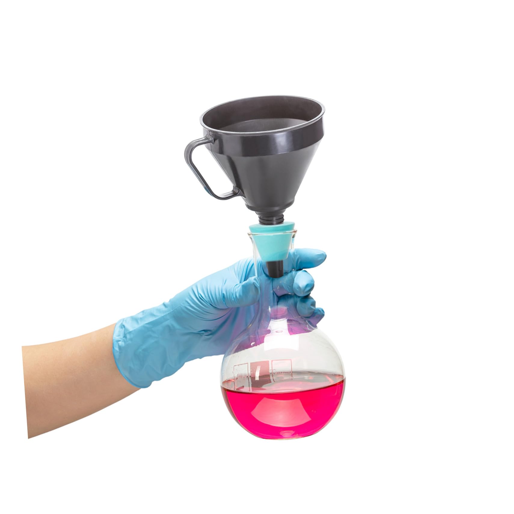TOPBATHY Ensemble de 9 Cônes Adaptateurs de Filtration en Caoutchouc Vert Surface Lisse et Col Conique pour Matériel de Laboratoire, Utilisation Flexible et 9 Diamètres Couleur Aléatoire
