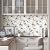 ILHIIOR White Floral Peel and Stick Wallpaper - Boho Vintage Leaf Pattern - Removable Self-Adhesive for Cabinets & Walls - 17.5''x393''