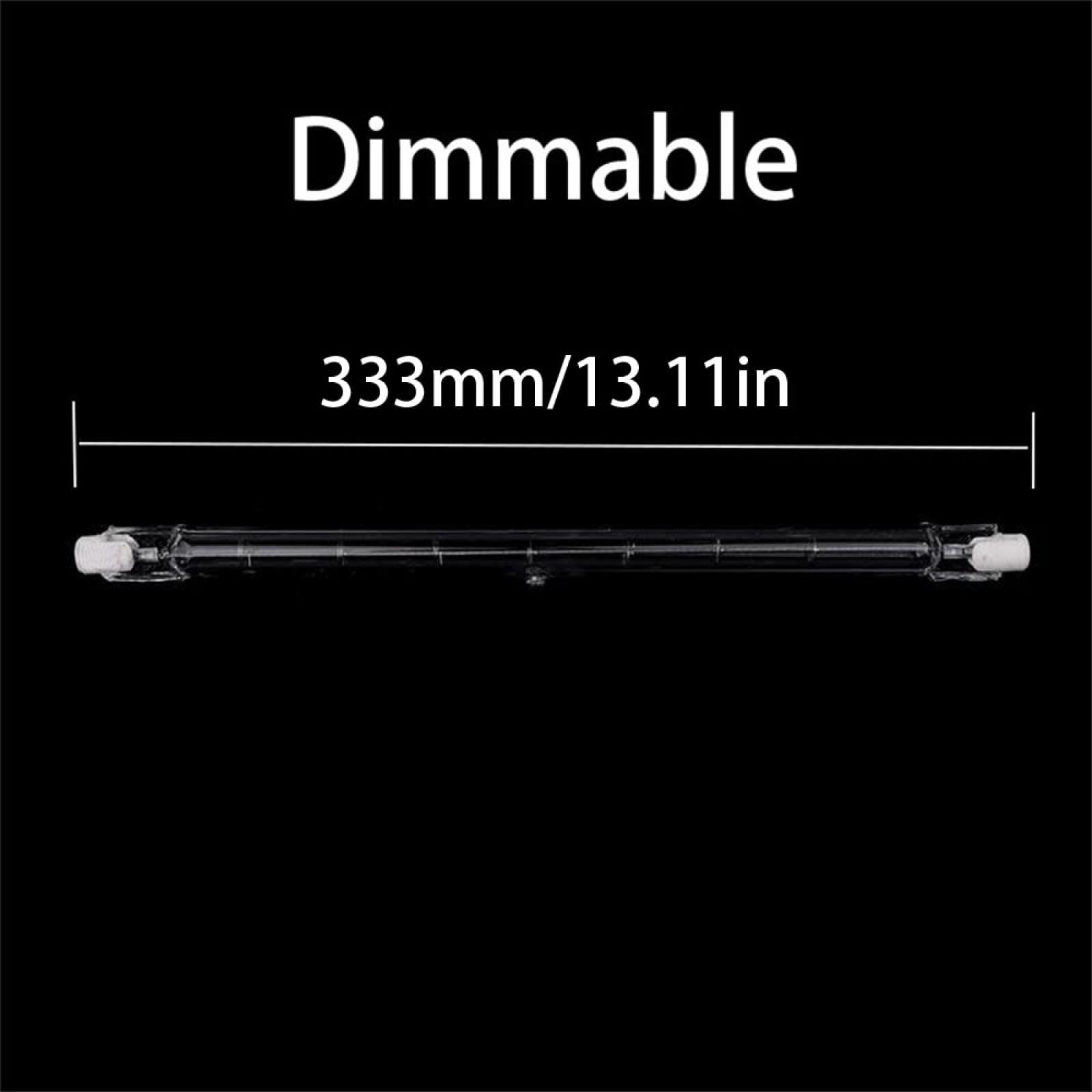 Dimmbare R7s Lineare Halogenlampe 333mm 2000W 220V-240V J333 J Typ Doppelseitige Flutlichtlampen Super Hell Warmweiß 20PC 1000W