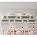 5 Tier Wall-Mounted Metal Nail Polish Display Rack, Simple Triangular Floating Wall Mount Shelves, Essential Oil and Perfume Combo Rack, for Nail Salon
