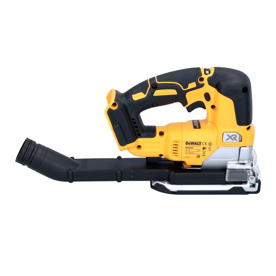 DeWalt DCS334N - Sierra de calar sin escobillas de 18 V con 1 batería DCB184 de 5.0 Ah y cargador DCB115