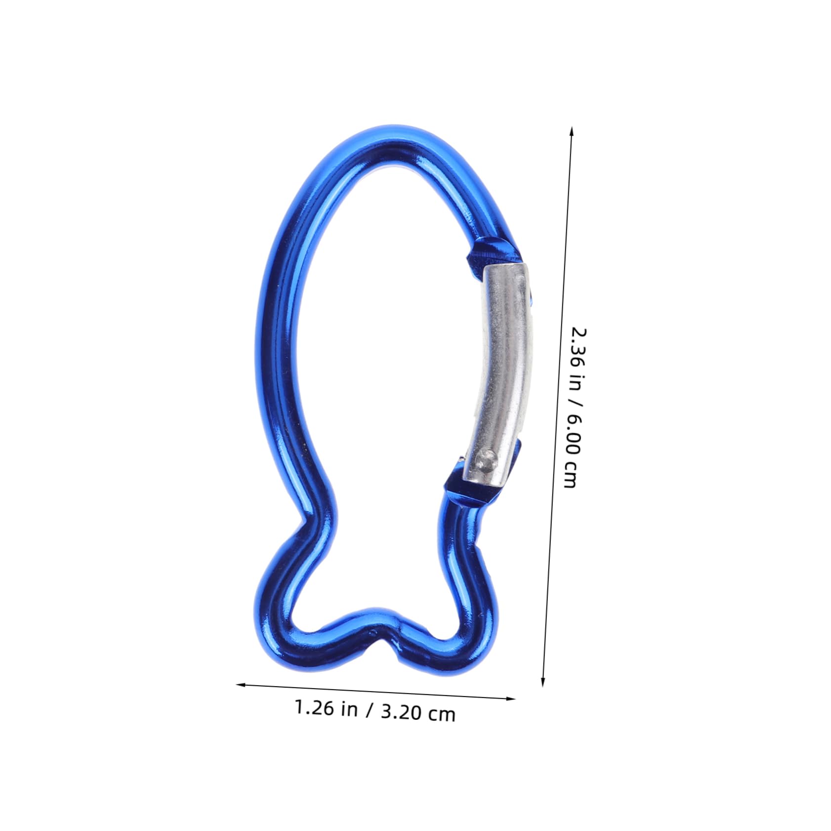 Sosoport Boucle De Sécurité Extérieure Crochets Mousqueton De Camping Boucle De Ceinture Boucler Boucles De Suspension Boucles en Métal Alliage D'aluminium Blue