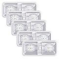 Leisure LED 5 Pack RV LED Ceiling Double Dome Light Fixture ON/OFF Switch Interior Lighting for Car/RV/Trailer/Camper/Boat DC 11-18V Natural White 4000-4500K 48X2835SMD (Natural White 4000-4500K, 5)