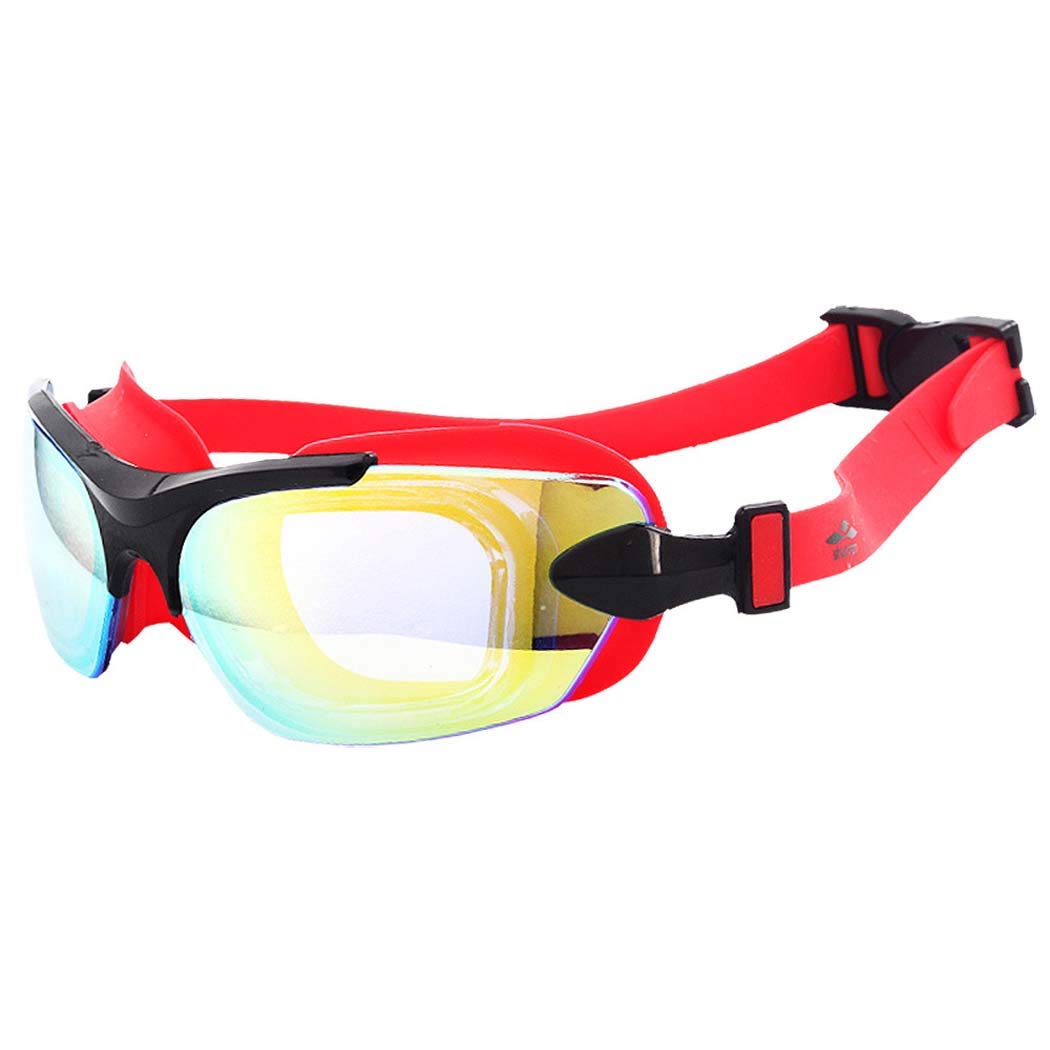 Swim Goggles, Swimming Goggles Adult, Panoramic No Leak with UV Protection Anti-Fog Quick Adjustable Strap Goggles for AdultMen Women,C